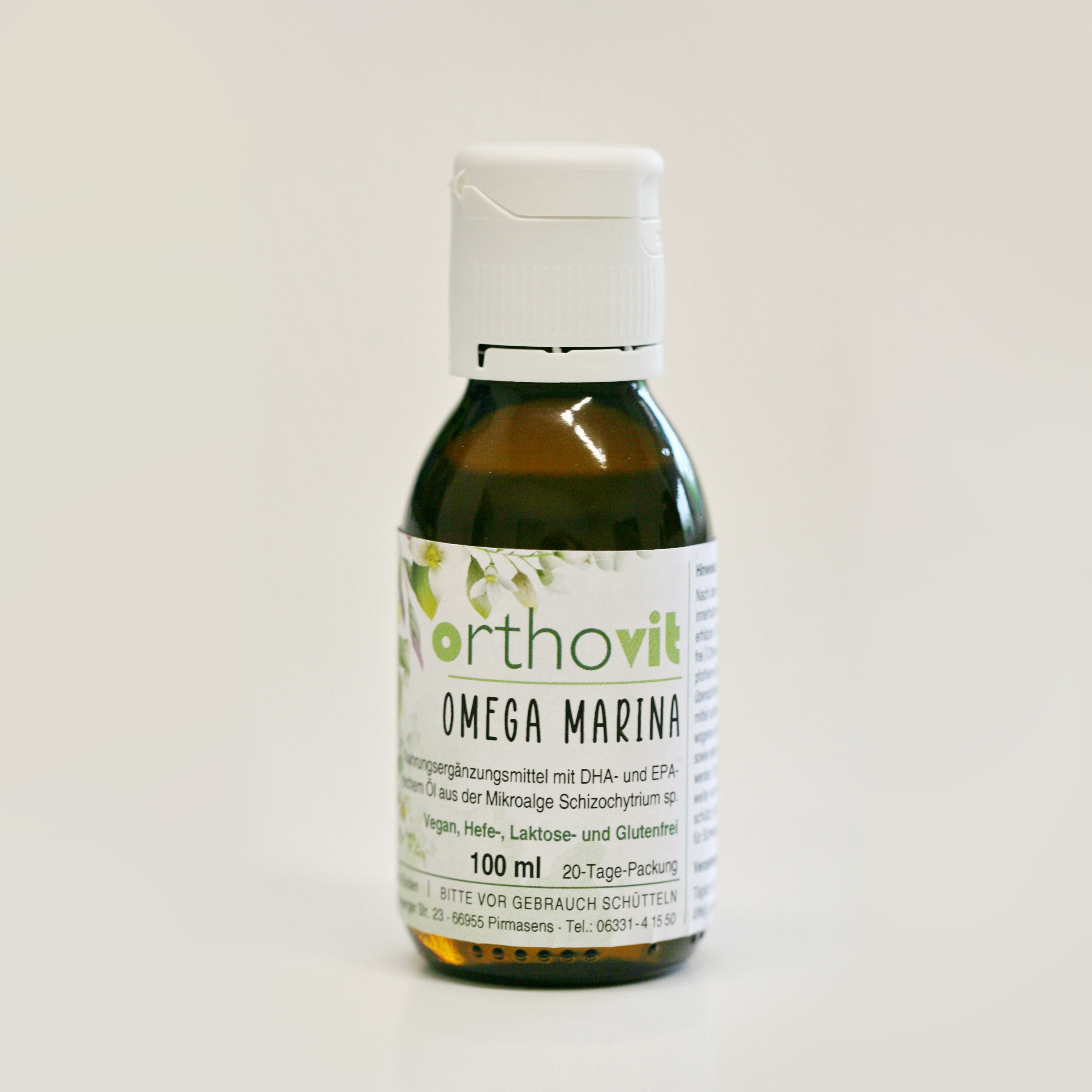orthovit OMEGA MARINA - veganes Omega-3 Öl